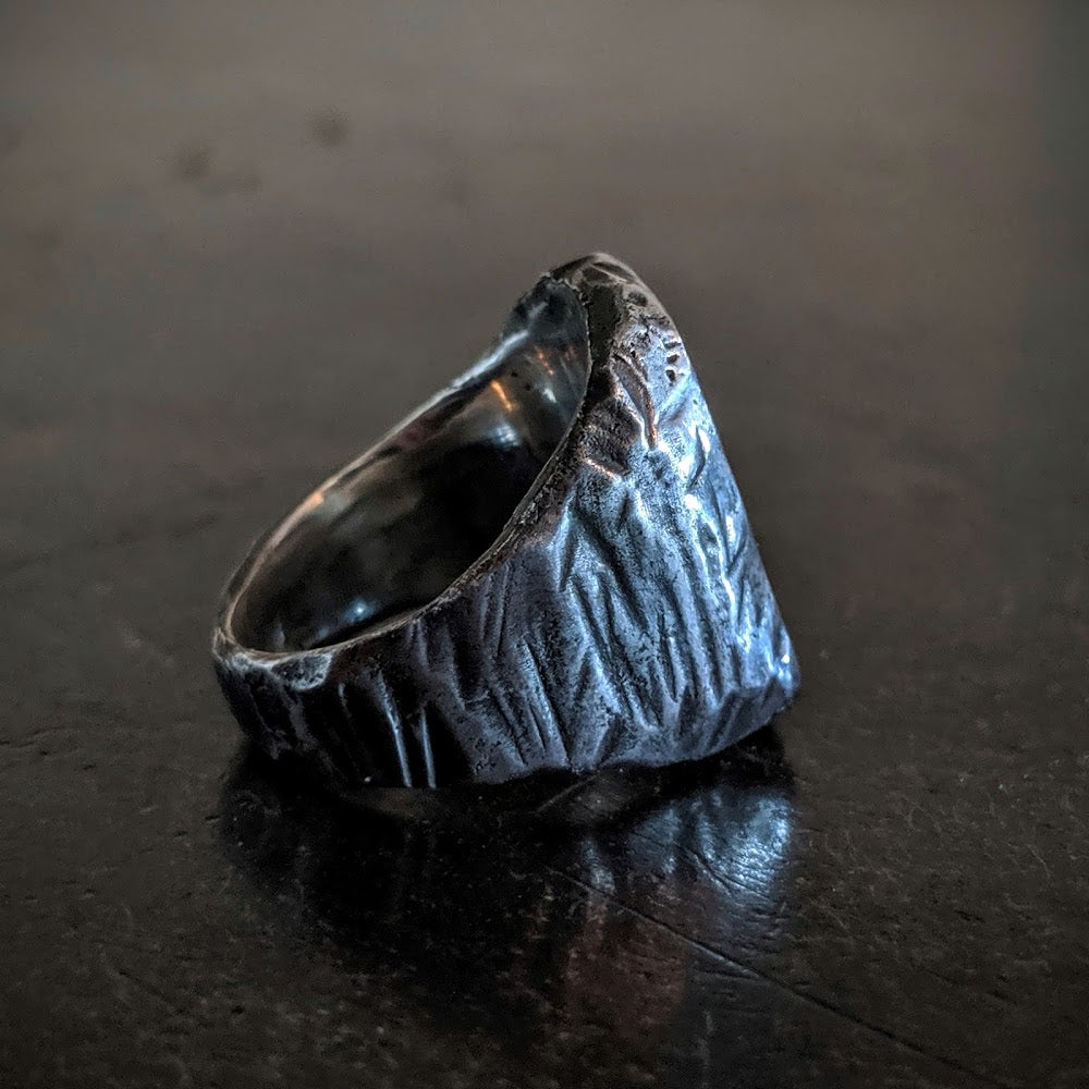 Tall Hand Forged Signet – JM Custom Skull Rings