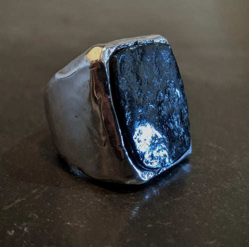 Arizona Black Jade Ring