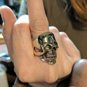 Full Face Skull Ring